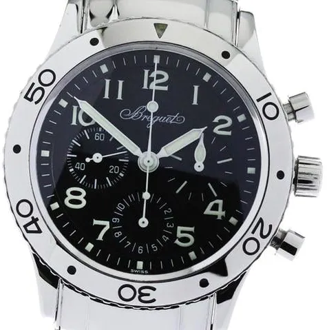 Breguet Type XX - XXI - XXII 3800 39mm Stainless steel Black