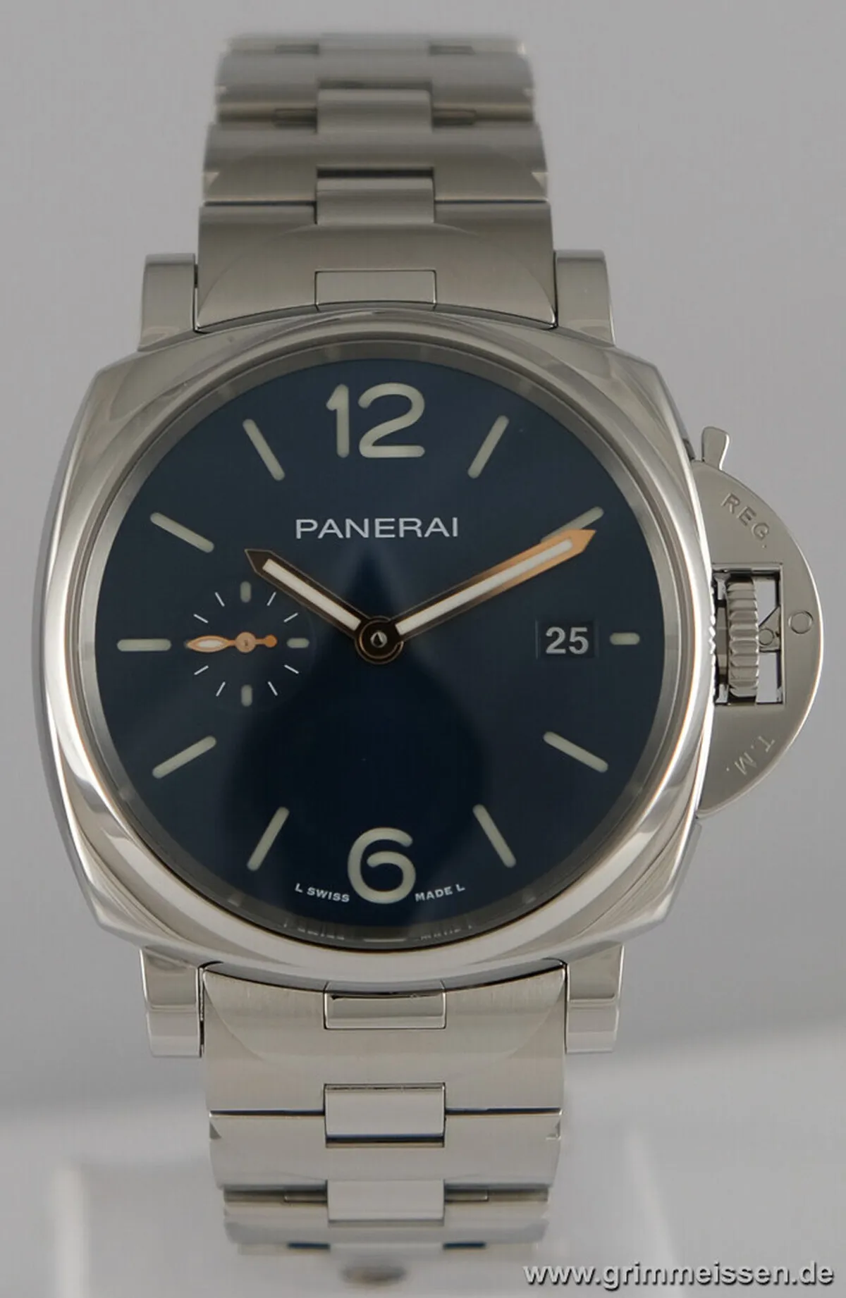 Panerai Luminor Marina PAM 01124 41mm Stainless steel Blue 1