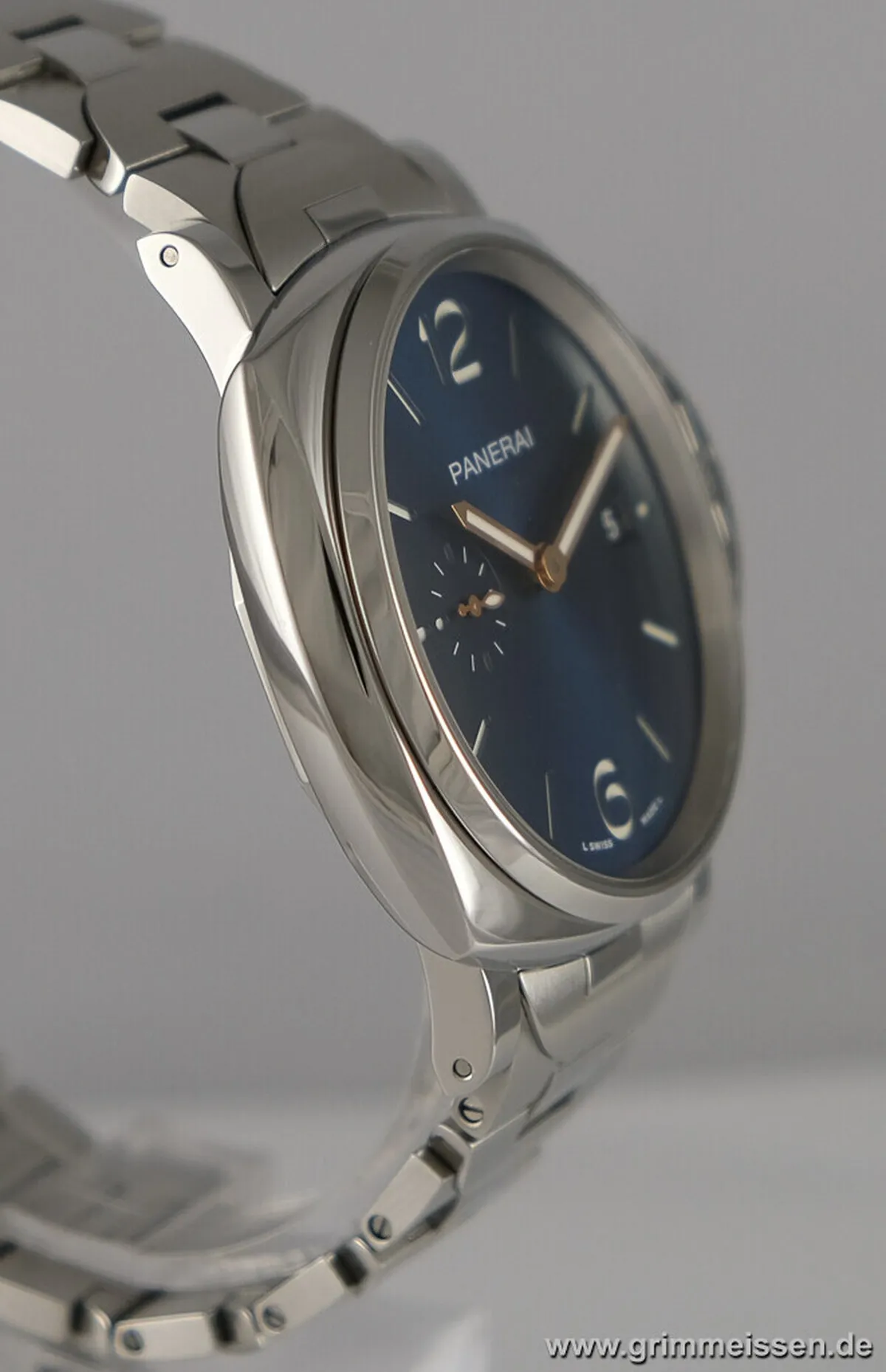 Panerai Luminor Marina PAM 01124 41mm Stainless steel Blue 3