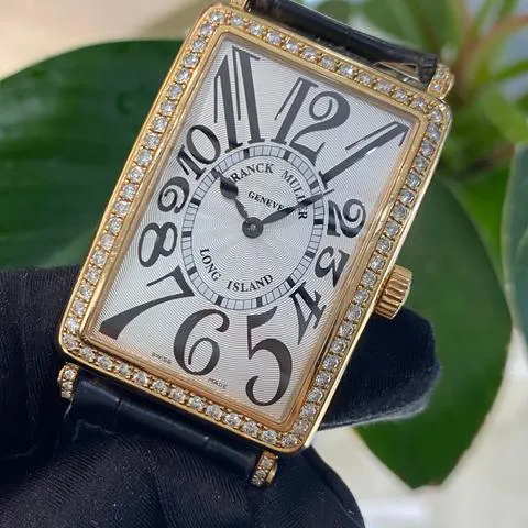 Franck Muller Long Island 1002 QZ 31mm Rose gold White