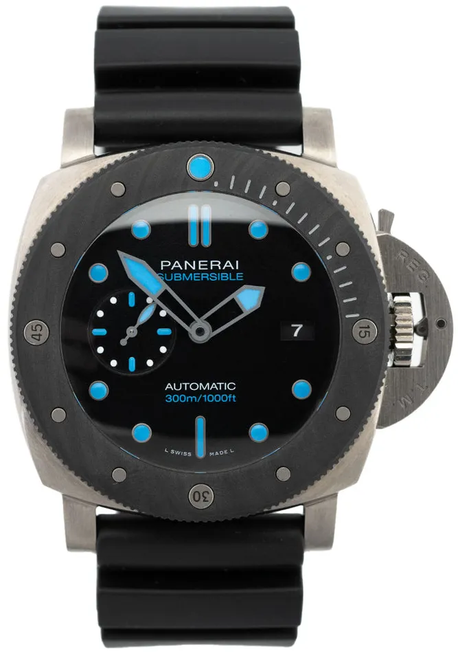 Panerai Submersible PAM 00799 47mm Stainless steel Black