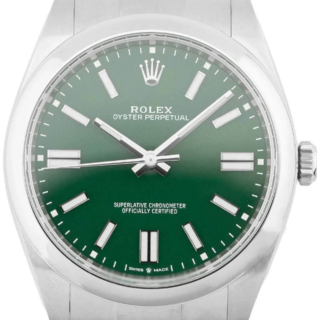 Rolex Oyster Perpetual 41 124300 41mm Stainless steel Green 1