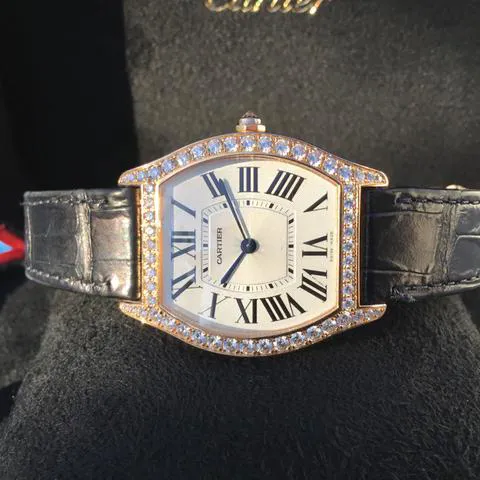 Cartier Tortue wa501008 39mm Rose gold Silver 7