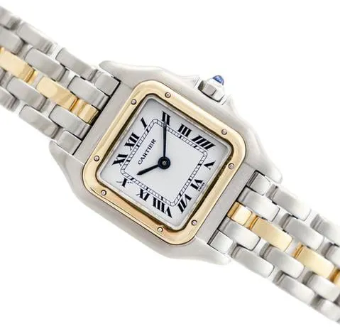 Cartier Panthère 166921 22mm Yellow gold and Stainless steel White