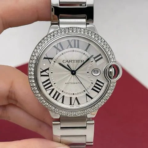 Cartier Ballon Bleu 42mm W69012Z4 42mm Stainless steel Silver