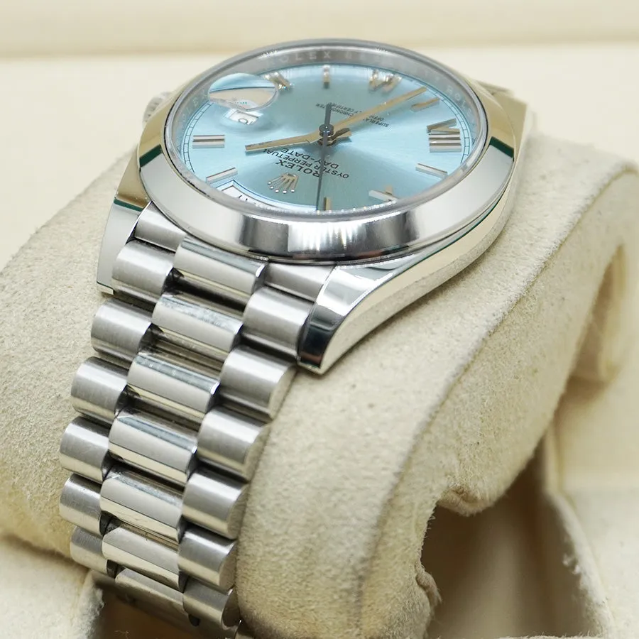 Rolex Day-Date 40 228206 40mm Platinum Blue 4