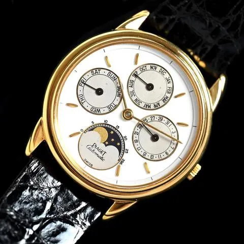 Piaget Gouverneur 15958 33.5mm Yellow gold White