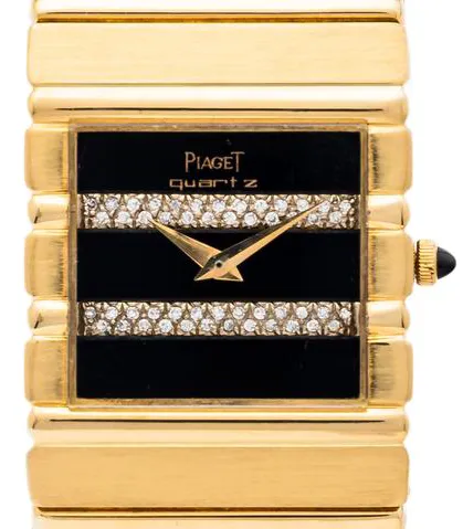 Piaget Polo 7131 C 701 25mm Yellow gold Black