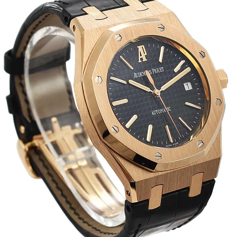 Audemars Piguet Royal Oak 15300OR.OO.D002CR.01 39mm Rose gold Black 2