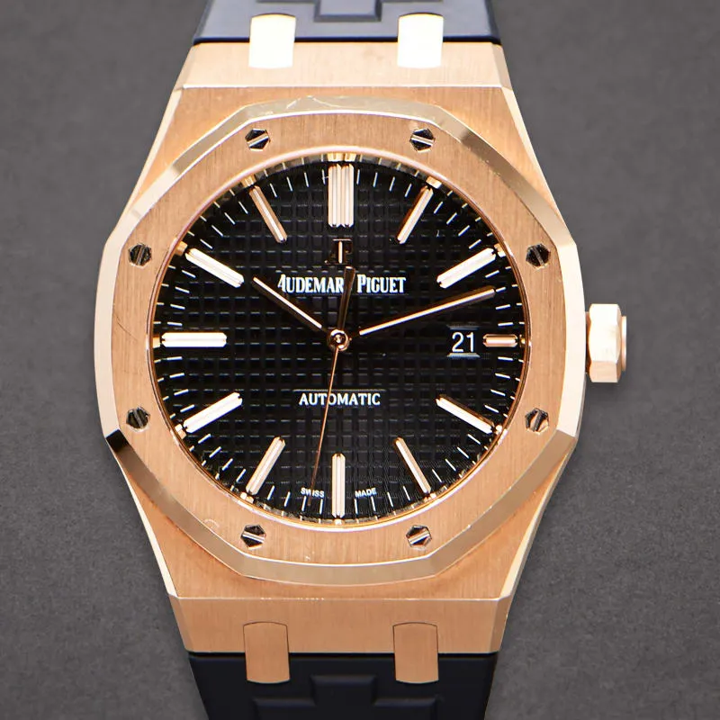 Audemars Piguet Royal Oak 15400OR.OO.D002CR.01 41mm Rose gold Black