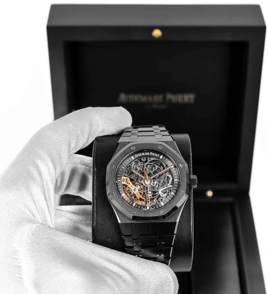 Audemars Piguet Royal Oak 15416CE.OO.1225CE.01 41mm Black ceramic Skeletonized