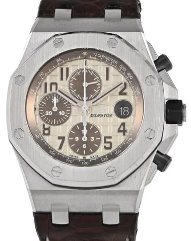 Audemars Piguet Royal Oak Offshore 26470ST.OO.A801CR.01 42mm Stainless steel Beige