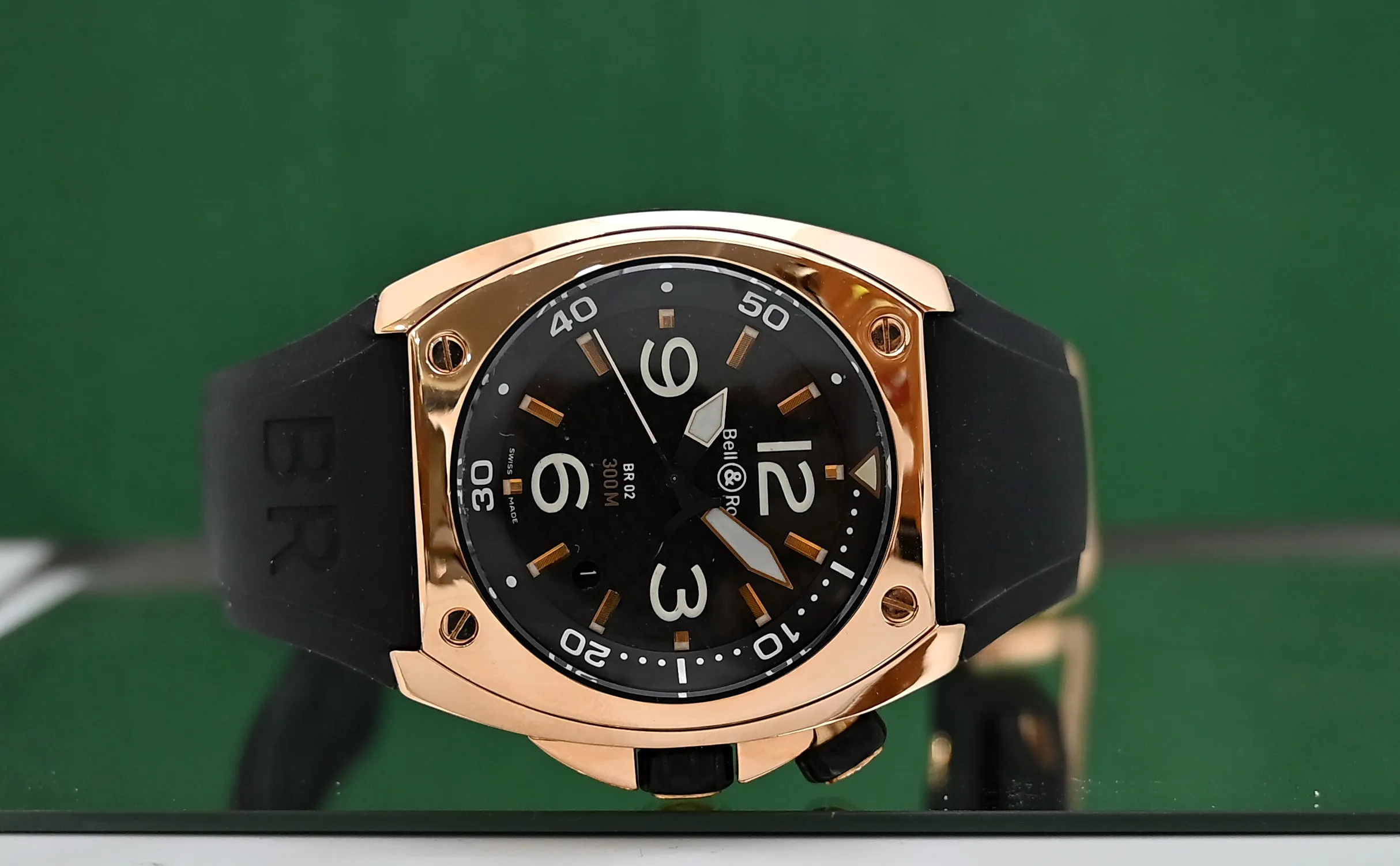 Bell & Ross BR 02 BR02-20 44mm Rose gold and 18k rose gold Black 5