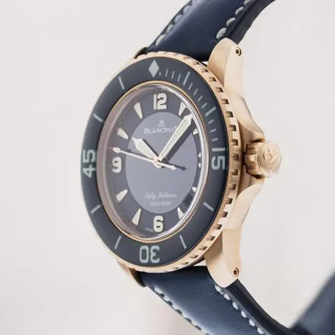 Blancpain Fifty Fathoms 5015-3603C-63B 45mm Rose gold Blue 1