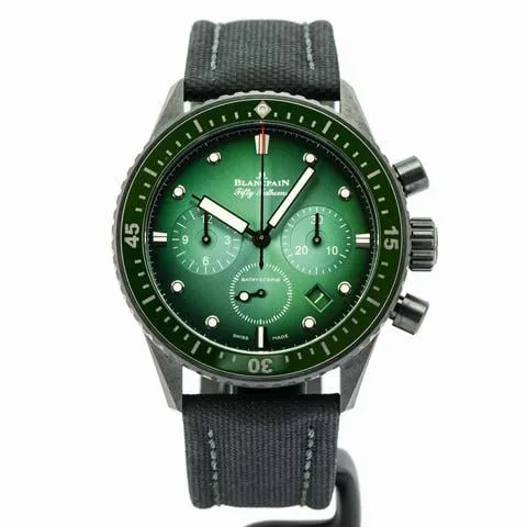 Blancpain Fifty Fathoms Bathyscaphe Chronographe Flyback 5200-0153-B52A 43.6mm Black ceramic Green