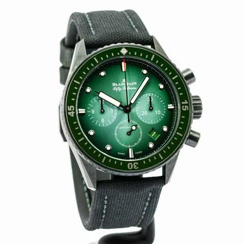 Blancpain Fifty Fathoms Bathyscaphe Chronographe Flyback 5200-0153-B52A 43.6mm Black ceramic Green 3