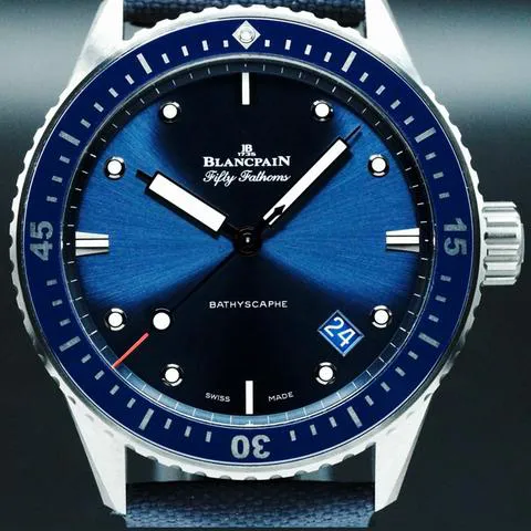 Blancpain Fifty Fathoms Bathyscaphe 5000-0260-052A 43mm Ceramic Blue