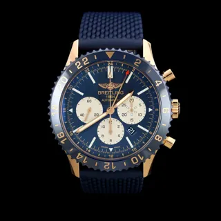 Breitling Chronoliner Rose gold Blue