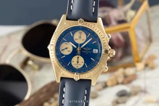 Breitling Chronomat K81950 Yellow gold Dark Blue