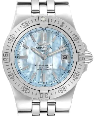 Breitling Galactic A71340 30mm Stainless steel Blue