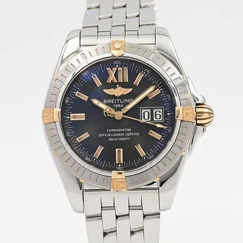 Breitling Galactic B49350 41mm Yellow gold and Stainless steel Blue