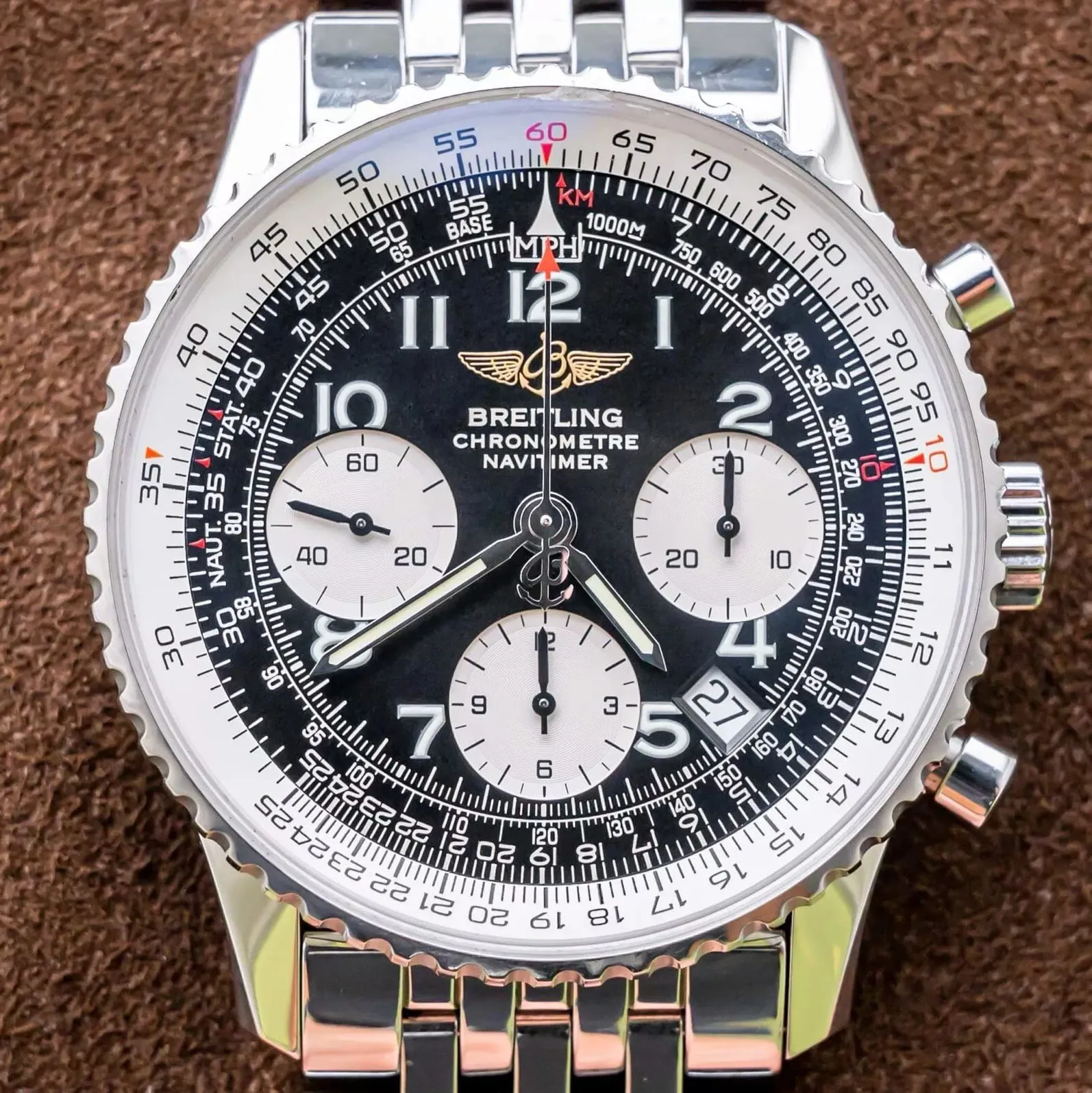 Breitling Navitimer A23322 42mm Stainless steel Black