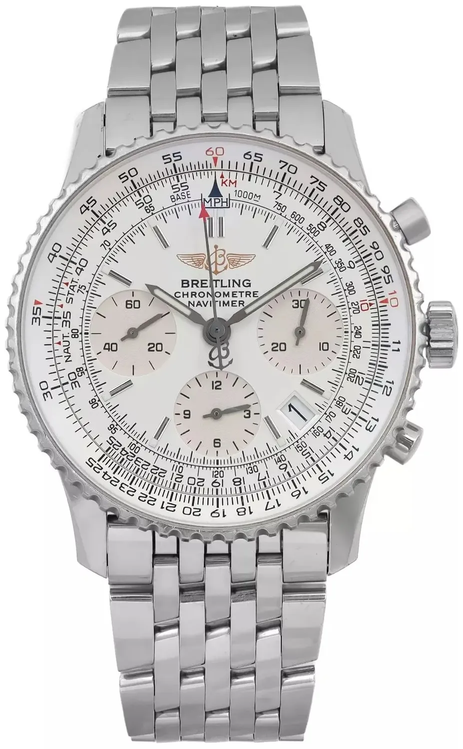 Breitling Navitimer A23322 42mm Stainless steel White