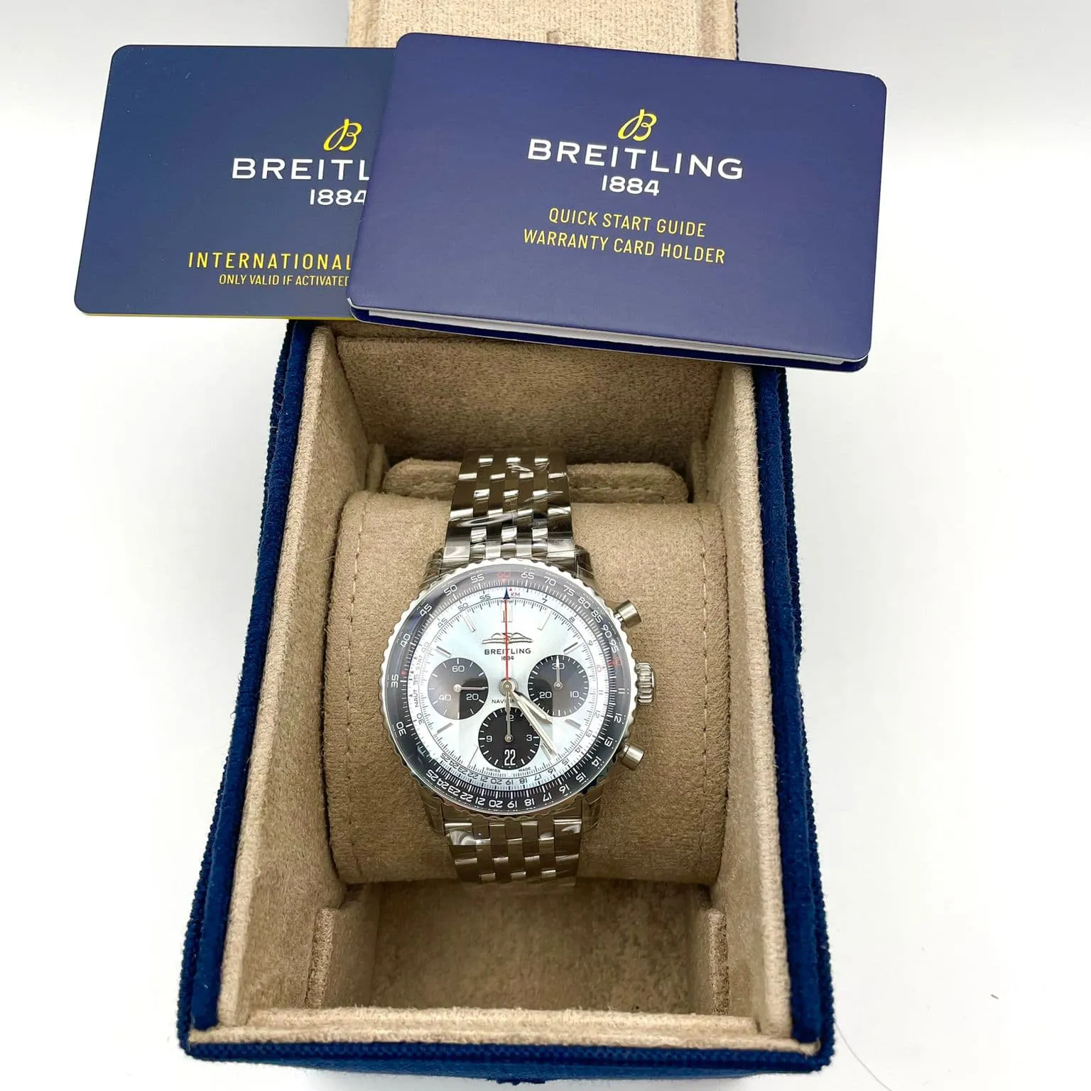 Breitling Navitimer B01 Chronograph AB0139241C2A1 41mm Stainless steel Blue 3