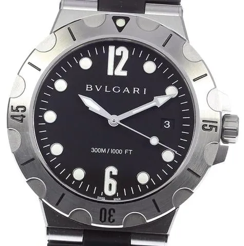 Bulgari Diagono DP41SSD 41mm Stainless steel Black