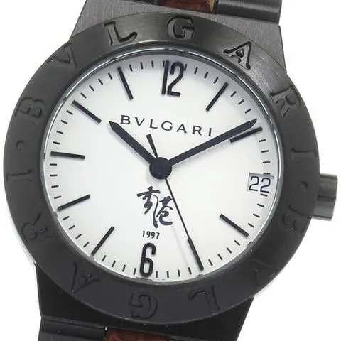 Bulgari Diagono LC29S 29mm Carbon fiber White