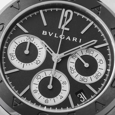 Bulgari Diagono DG37BSCVDCH 37mm Stainless steel Black 5