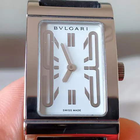 Bulgari Rettangolo RT39S 21mm Stainless steel White