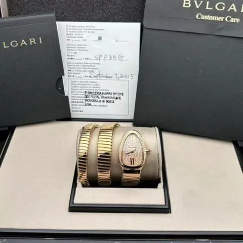 Bulgari Serpenti SPP35G 35mm Rose gold Black