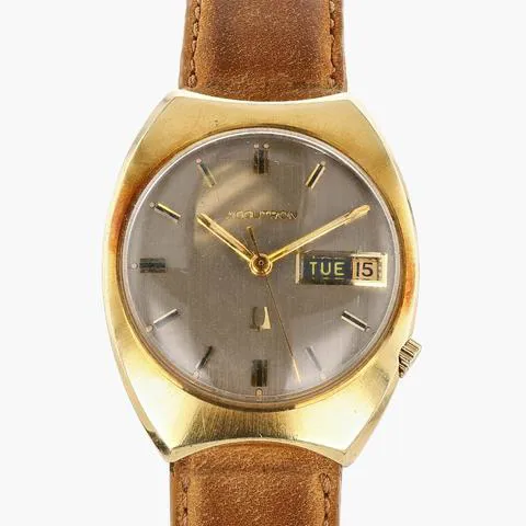 Bulova Accutron Yellow gold and Stainless steel Tan 2