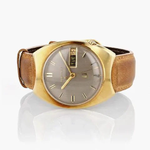 Bulova Accutron Yellow gold and Stainless steel Tan 3