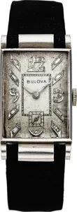 Bulova 21mm Platinum Silver