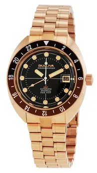 Bulova Oceanographer GMT 97B215 41mm Stainless steel Black