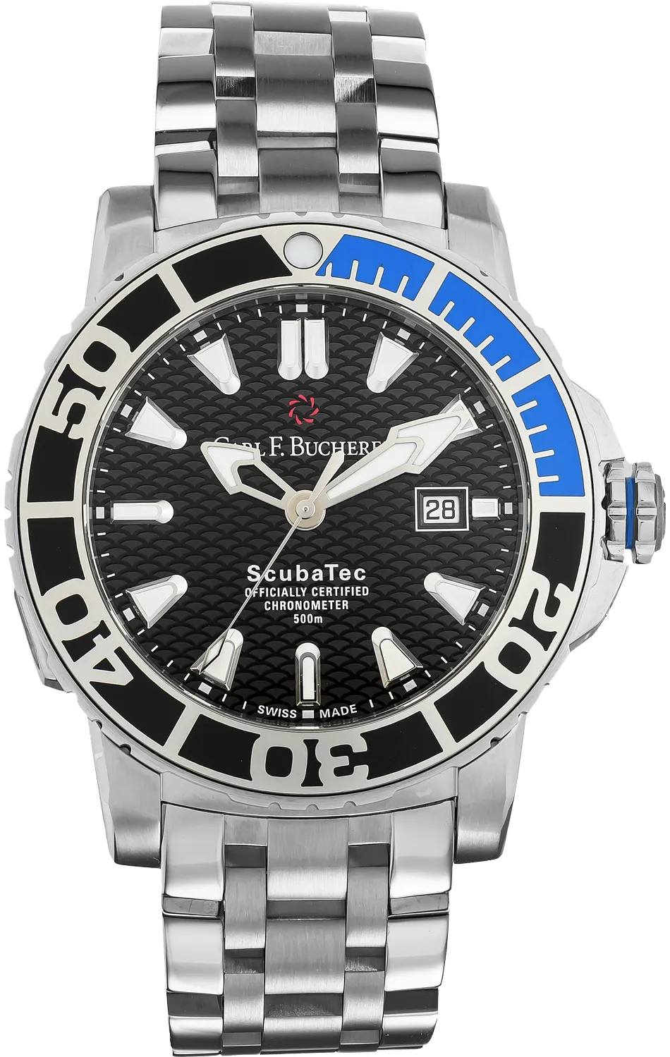 Carl F. Bucherer Scubatec 10632 45mm Stainless steel Black