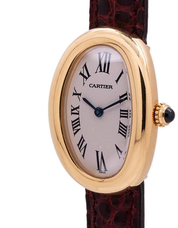 Cartier Baignoire 1954 22mm Yellow gold White 1