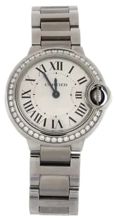 Cartier Ballon Bleu 28mm W4BB0015 28mm Stainless steel White