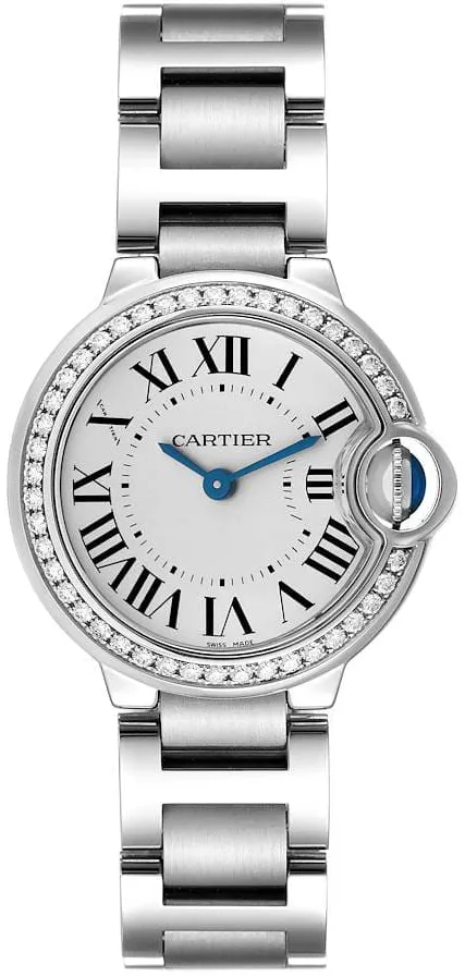 Cartier Ballon Bleu 28mm W4BB0015 28mm Stainless steel White