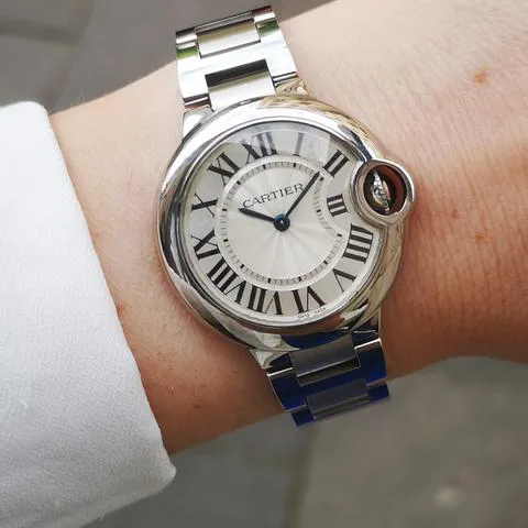 Cartier Ballon Bleu 33mm 3653 33mm Stainless steel Silver