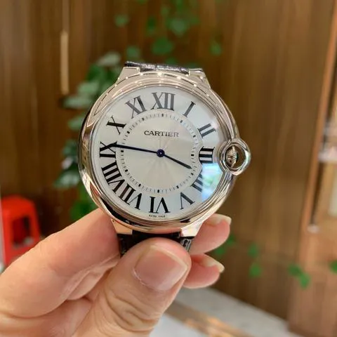 Cartier Ballon Bleu 44mm W6920055 46mm White gold Silver