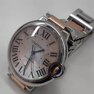 Cartier Ballon Bleu Rose gold and Stainless steel Pink