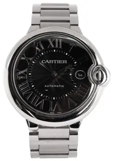 Cartier Ballon Bleu Stainless steel Black