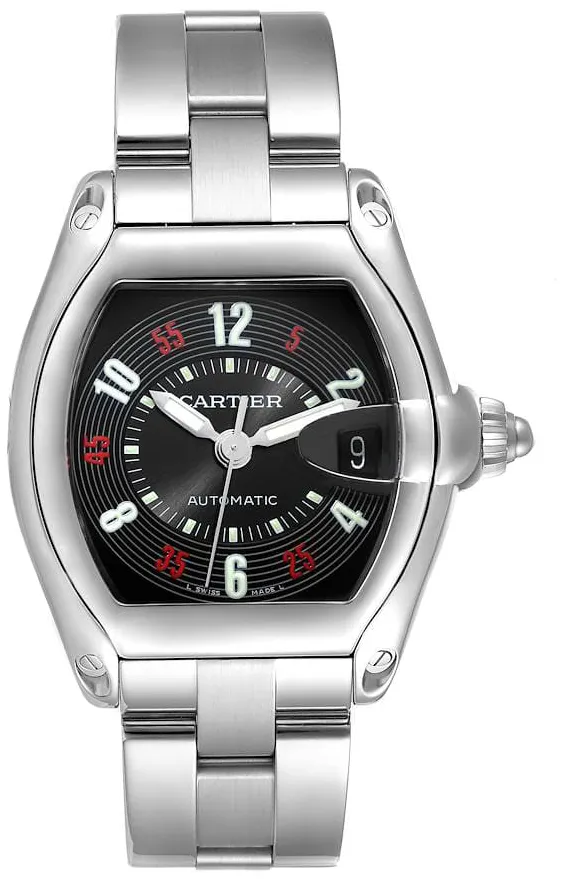 Cartier Roadster W62002V3 38mm Stainless steel Black