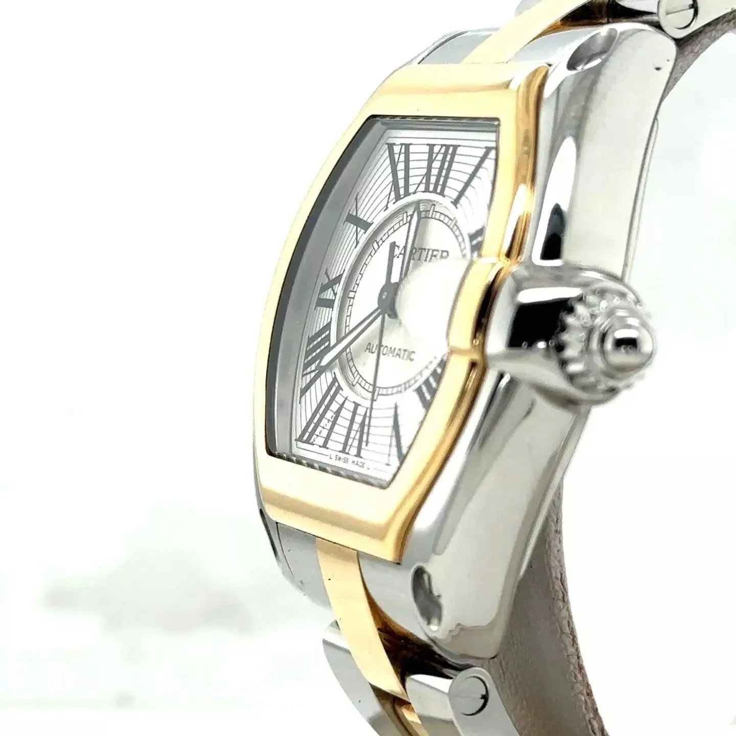 Cartier Roadster w62031y4 38mm Yellow gold Silver 1