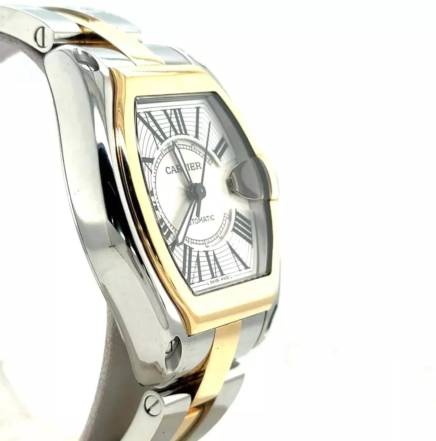 Cartier Roadster w62031y4 38mm Yellow gold Silver 2