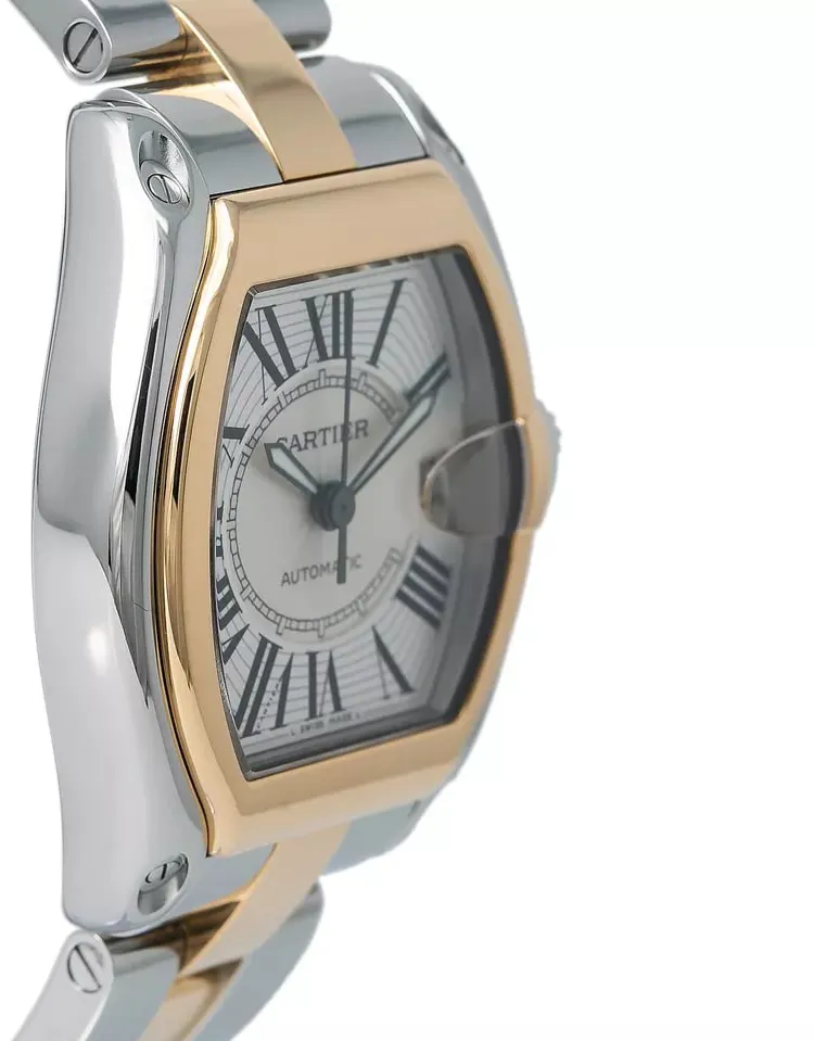 Cartier Roadster w62031y4 38mm Yellow gold Silver 2