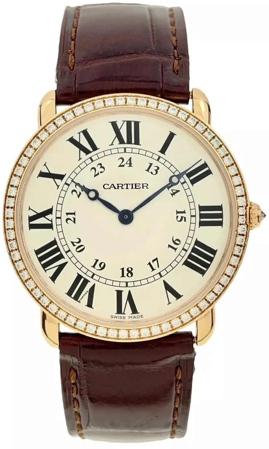 Cartier Ronde Louis Cartier WR000651 36mm Rose gold Silver